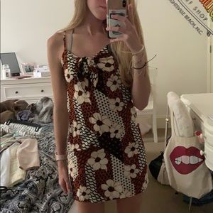 WORN ONCE, floral tighter fit dress